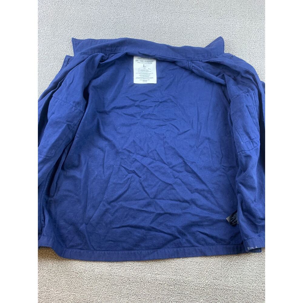Zara Womens Large Shacket Blue Denim Everything Starts With A Blank Canvas - Picture 15 of 15